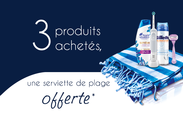 Bon plan: Opération Beauté 2019 : serviette de plage offerte pour achat de 3 produits