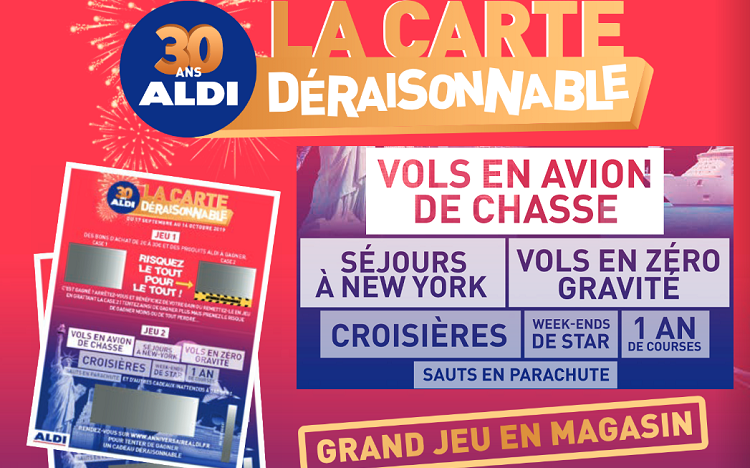Bon plan: www.anniversairealdi.fr : votre CODE pour gagner des cadeaux insensés !