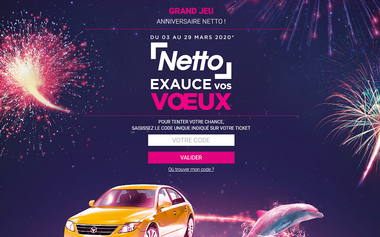 www.anniversaire-netto.fr : votre CODE pour gagner une Renault Twingo