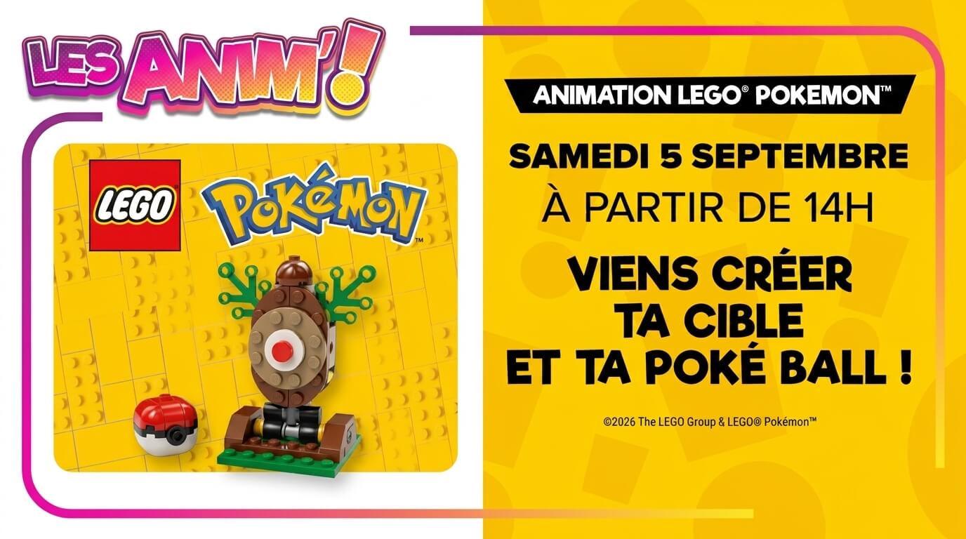 Bon plan: Atelier LEGO Pokémon gratuit chez JouéClub le 5 septembre : votre cible offerte