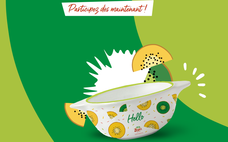 Bon plan: Zespri : achetez 7 kiwis et recevez un bol parmi les 3 créés en série limitée