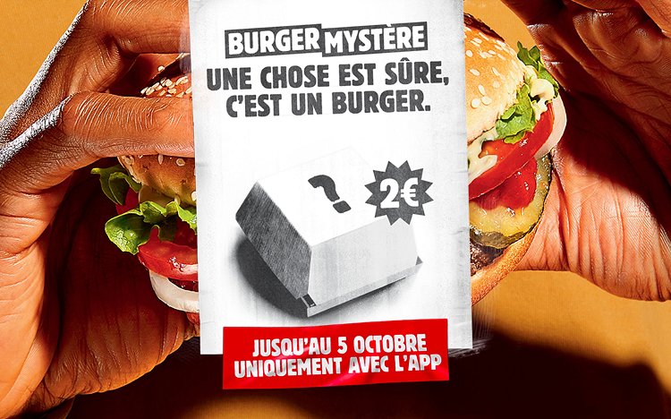Bon plan: Burger King : le Burger Mystère à 2€ est de retour !