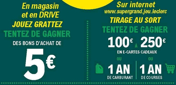 Le Grand Jeu Auto Leclerc Code De Participation