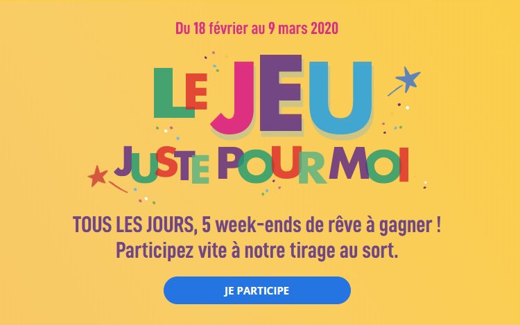 Carrefour.fr/animations-magasins: votre CODE pour gagner un week-end de rêve !
