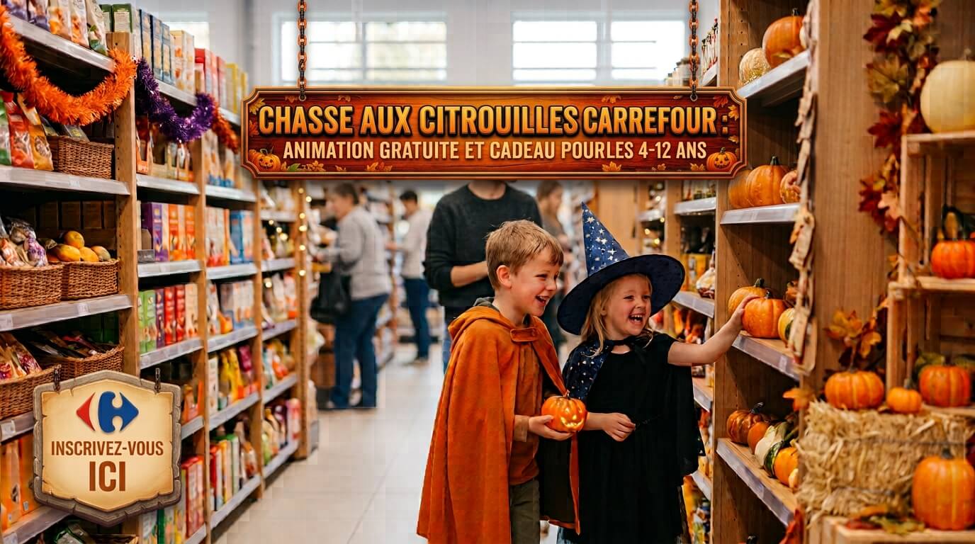Bon plan: Chasse aux citrouilles Carrefour : animation gratuite et cadeau pour les 4-12 ans