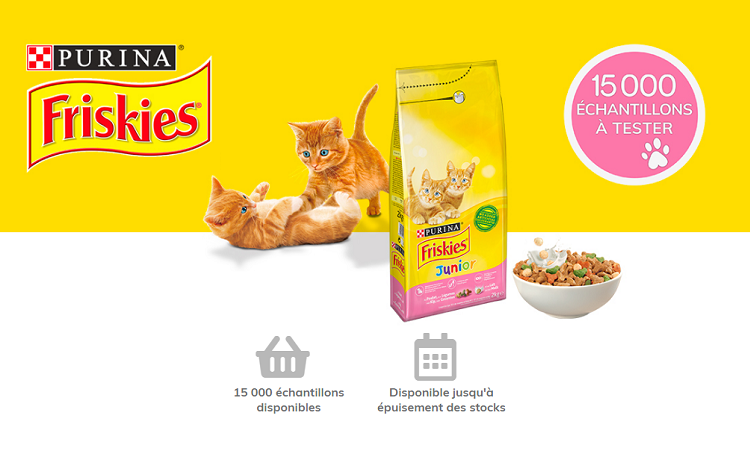 Bon plan: Échantillon gratuit de croquettes Friskies Junior pour chatons