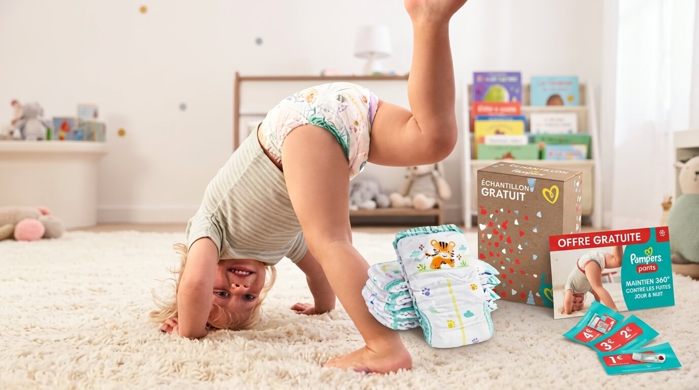 Bon plan: Couches Pampers gratuites : jusqu'à 14 échantillons à recevoir chez vous