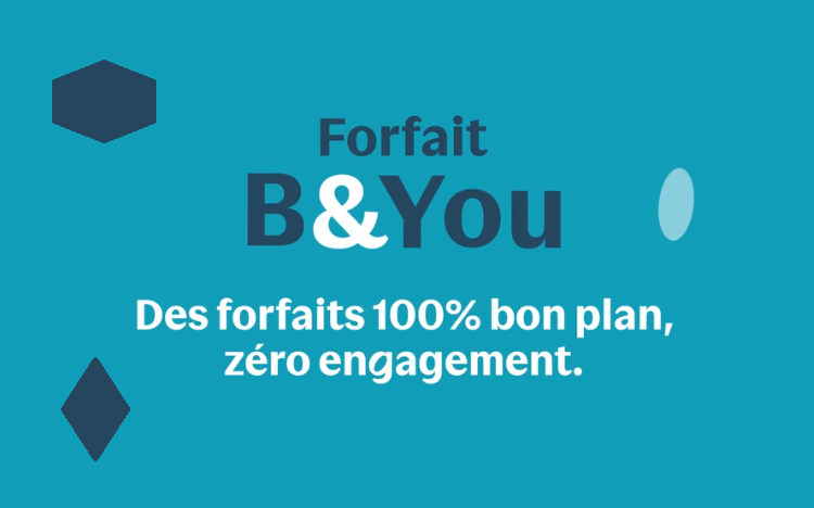 Bon plan: ​Forfaits B&You sans engagement : les meilleures offres !