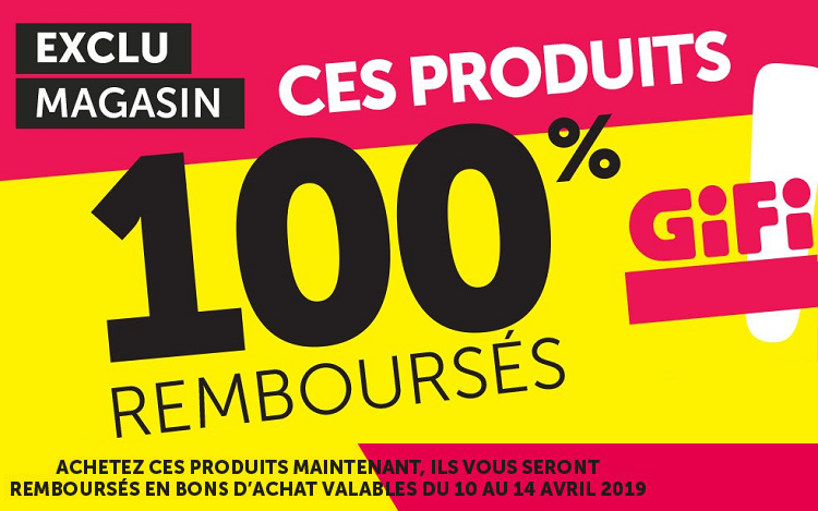 Bon plan: GiFi : offre 100% remboursé sur une quinzaine d'articles (jusqu'à 49€)