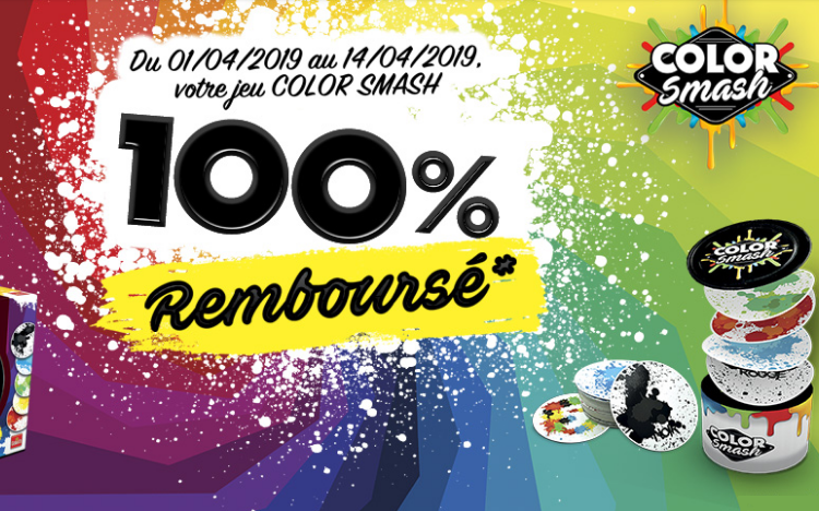 Bon plan: ODR Goliath : jeu de société Color Smash 100% remboursé