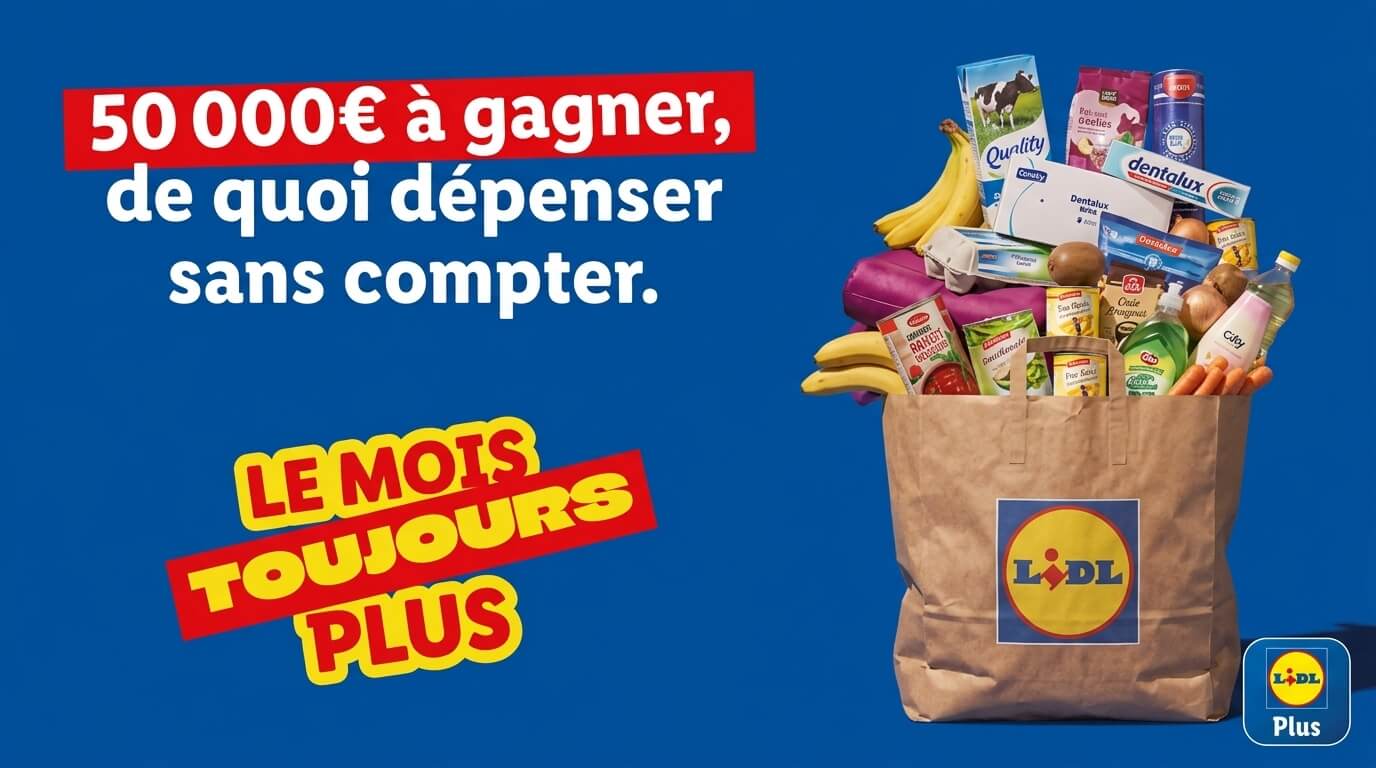 Bon plan: Jeu anniversaire Lidl Plus : 50 000 €, une voiture et 824 lots à gagner