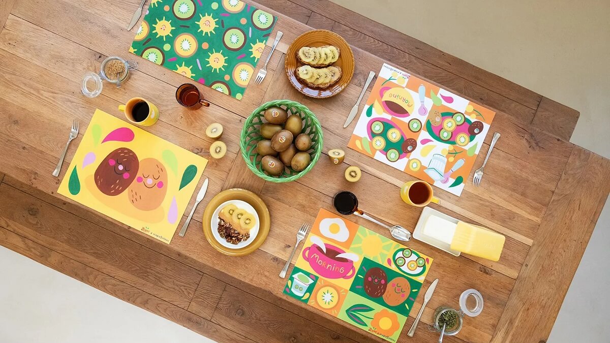 Kiwis Zespri : un set de table offert pour l'achat de seulement 7 fruits
