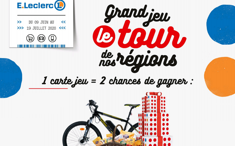 Bon plan: www.tourdesregions.leclerc : gagnez grâce à votre CODE Leclerc !