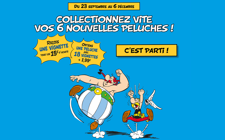 Bon plan: LIDL : vignettes pour collectionner 6 peluches Astérix