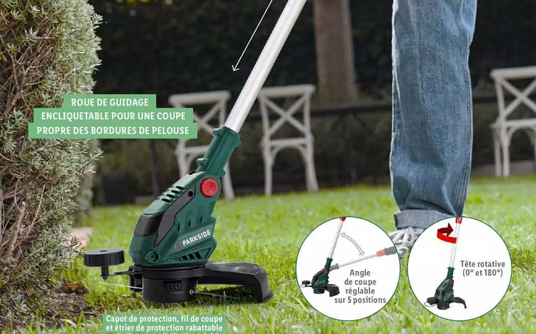 Bon plan: Lidl : coupe-bordures sans fil Parkside à 59,99€