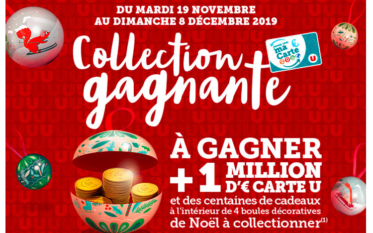 www.magasins-u.com : jeu à CODE « Collection Gagnante » de Noël