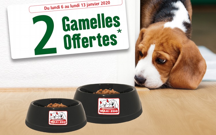 Maxi Zoo : gamelle gratuite pour votre chien et/ou votre chat