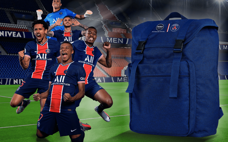 Bon plan: Nivea Men : 3 produits achetés = 1 sac à dos PSG offert