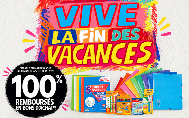 Bon plan: Papeterie 100% remboursée chez Intermarché : jusqu'à 125 € à récupérer