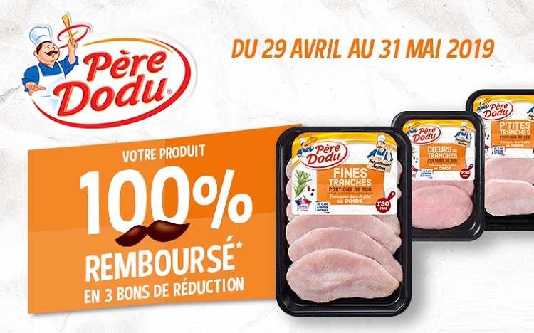 ODR Père Dodu : votre produit 100% remboursé
