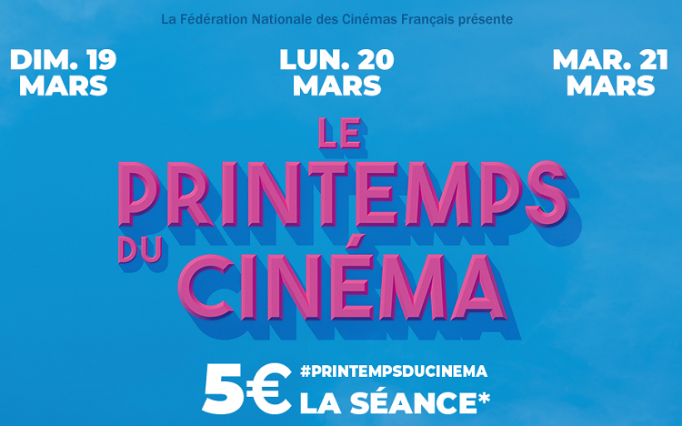 Printemps du Cinéma 2023 : 5€ la place pendant 3 jours !