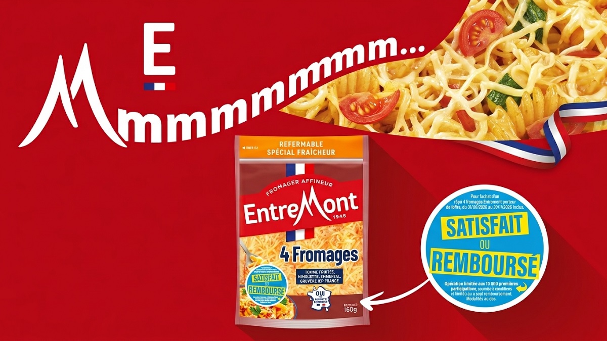 Bon plan: Râpé 4 fromages Entremont : 100% remboursé !