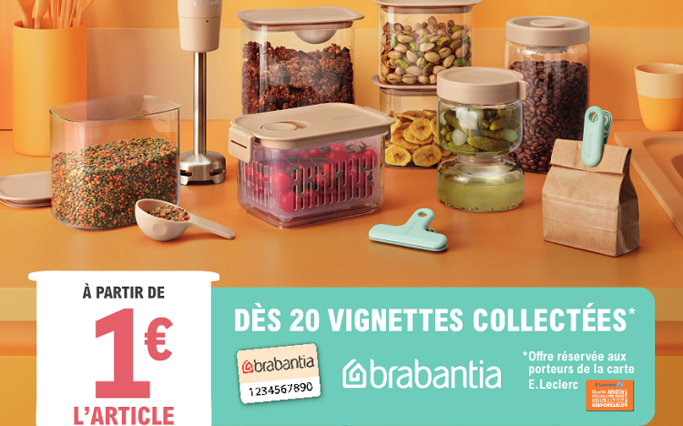 Bon plan: Vignettes Brabantia chez Leclerc : des produits dès 1€ à collectionner