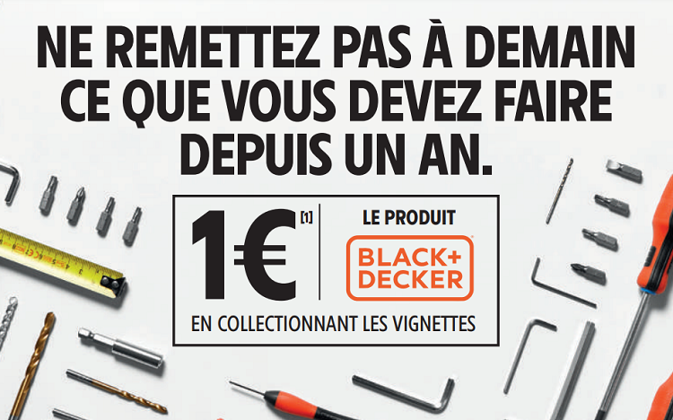 Bon plan: Vignette Black+Decker x Intermarché : réservez en ligne !