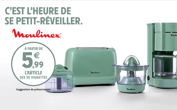 Bon plan: Vignettes Intermarché Moulinex 2026 : petit électroménager dès 5,99€