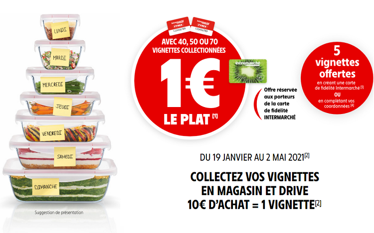 Bon plan: Vignettes Pyrex chez Intermarché : 1€ le plat ?