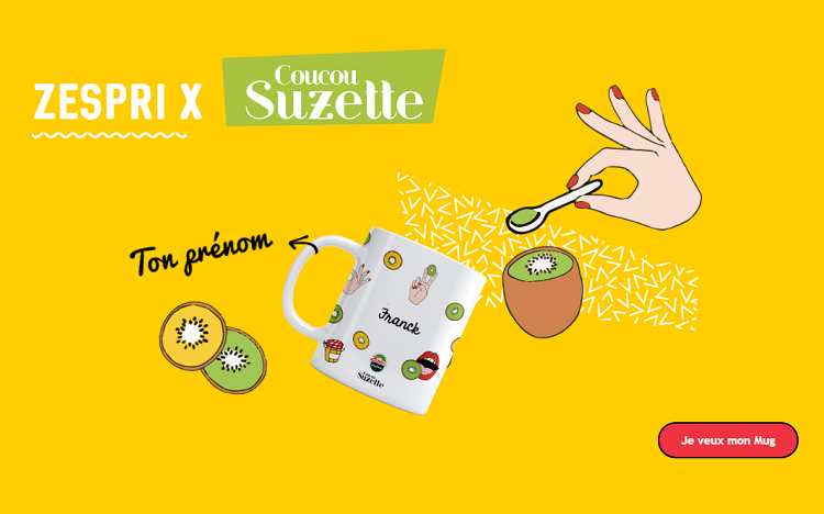 Bon plan: Zespri : achetez 7 kiwis et recevez un mug personnalisé Coucou Suzette