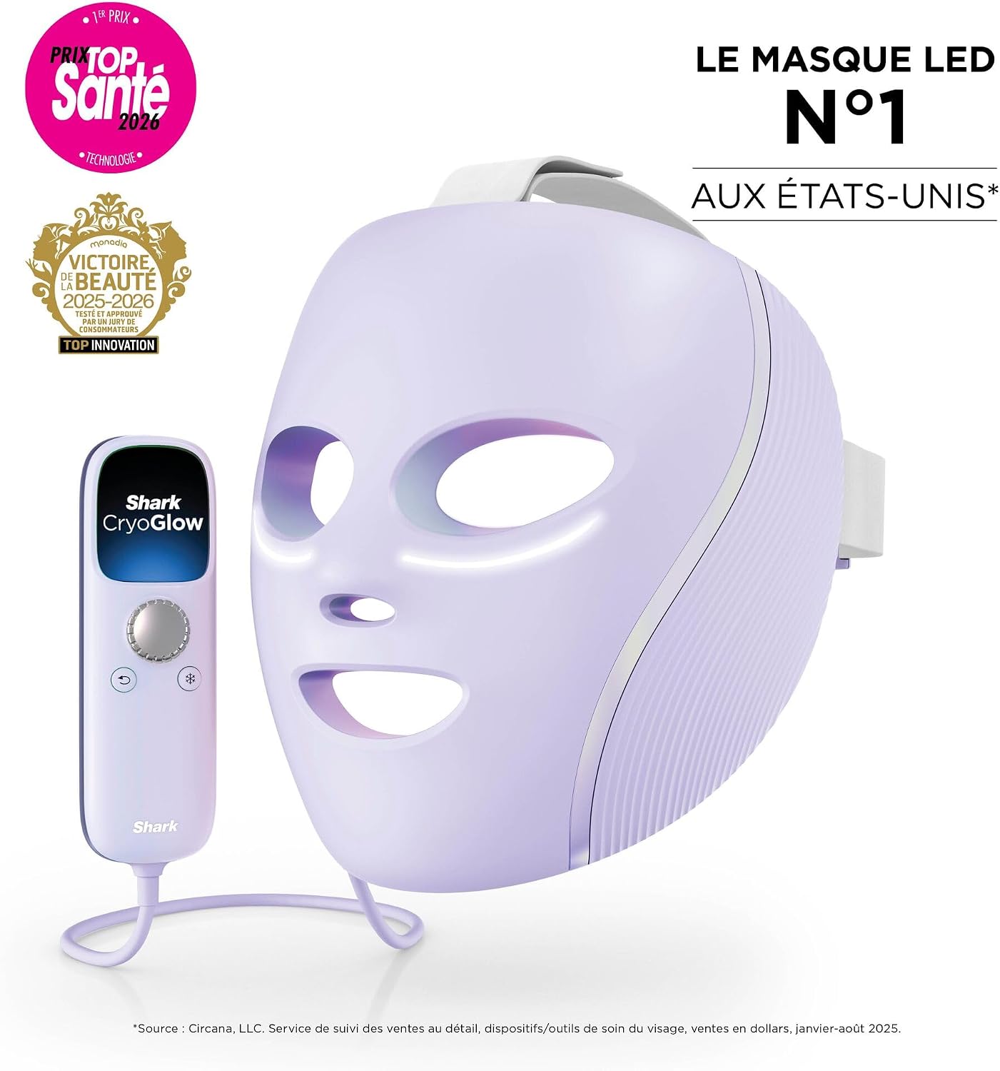 Masque beauté LED Shark CryoGlow