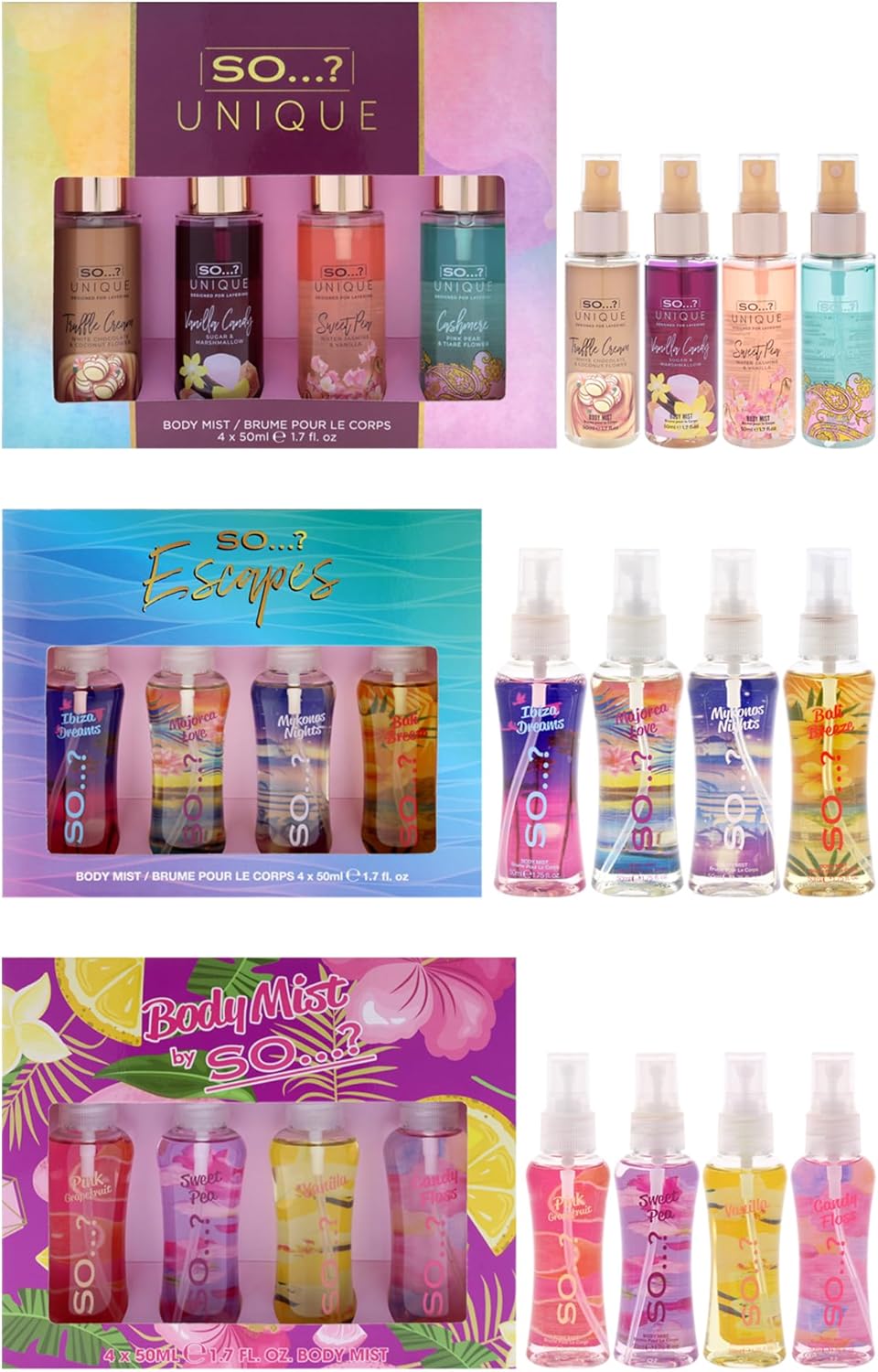 Coffret de 12 Brumes Parfumées (12 × 50 ml)