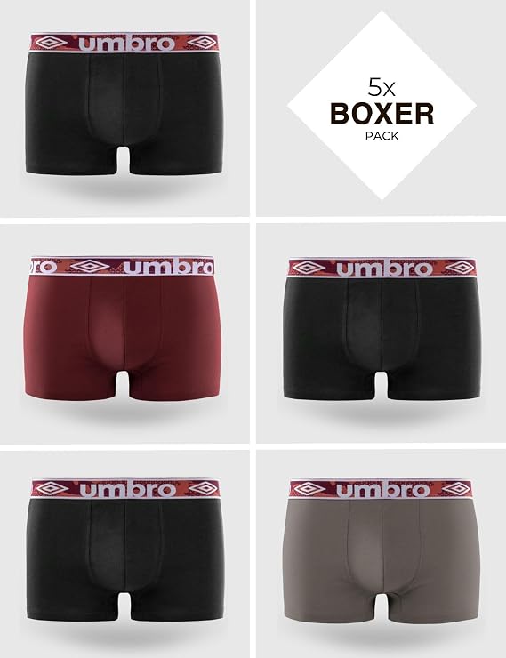 Lot de 5 Boxers homme Umbro