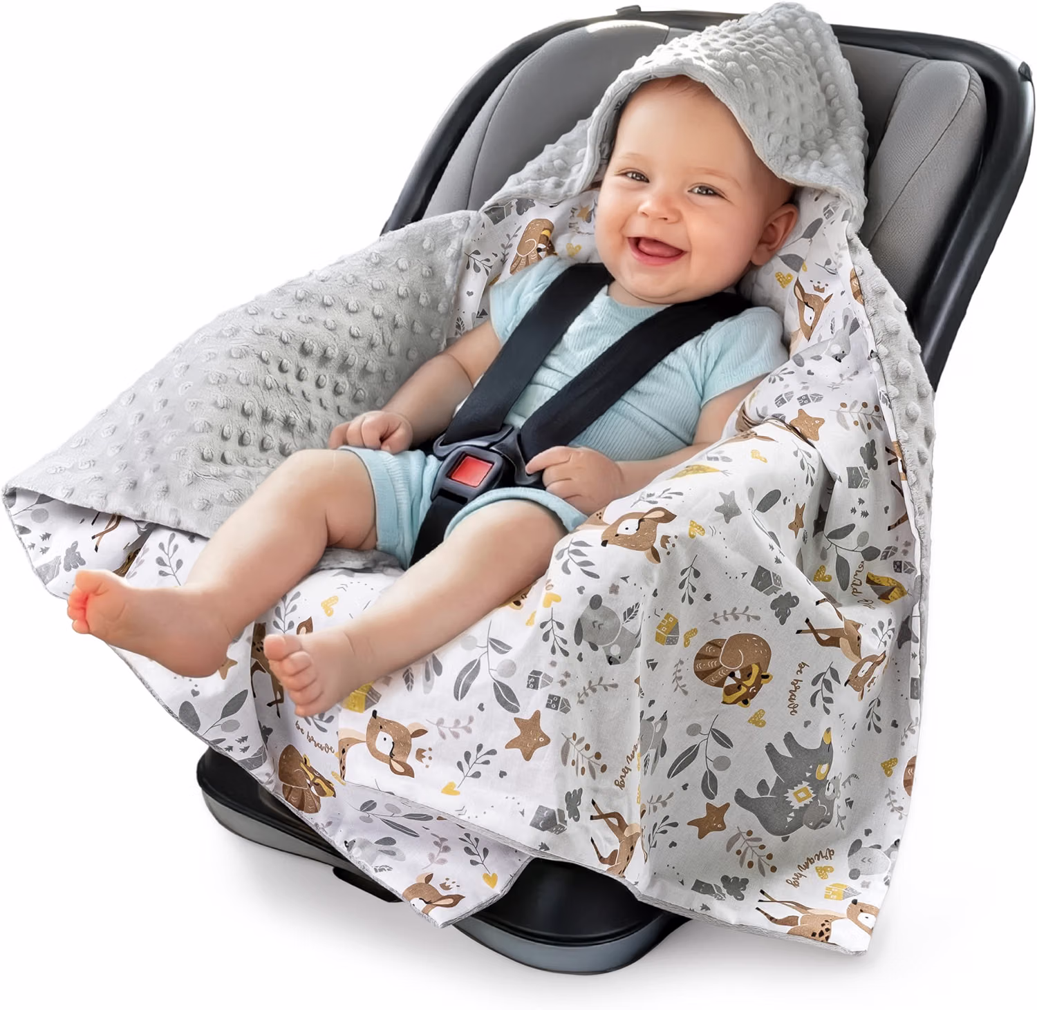 Nid d'ange Bébé - Couverture enveloppante Siege Auto 85x85cm