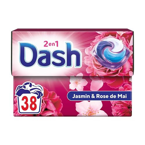 Dash 2en1 PODS x 38 - Lessive en capsule Jasmin & Rose de Mai