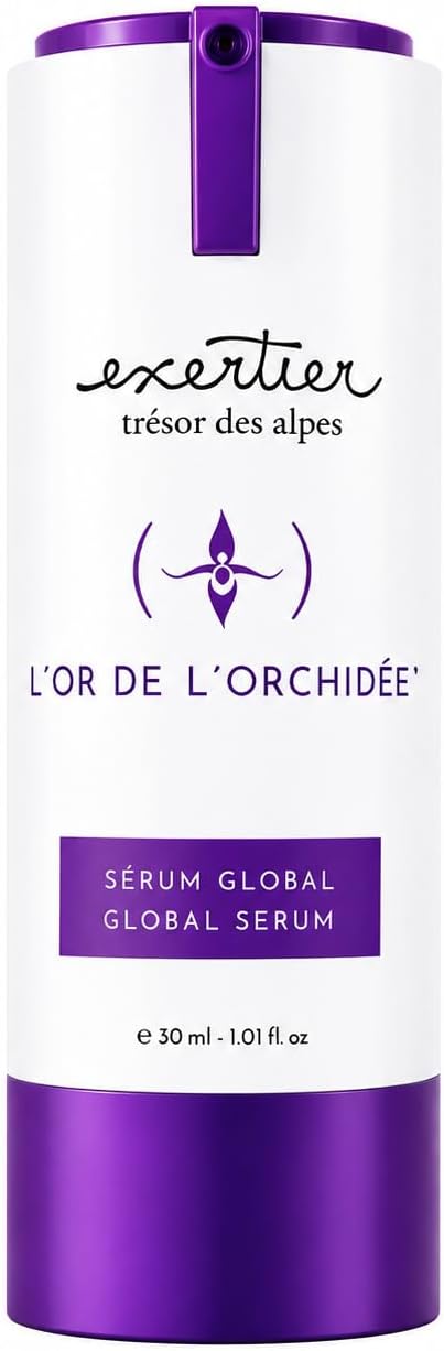 Sérum Visage Hydratant et Apaisant EXERTIER – Soin Anti-Rougeurs à l’Orchidée et Pro-Collagène – Peaux Sensibles – Texture Légère Non Grasse
