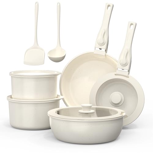 Batterie de Cuisine Poêles et Casseroles Induction Antiadhésive Shebinjiesy