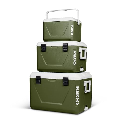 IGLOO - Set de 3 glacières passives empilables - 55 L + 27 L + 11 L
