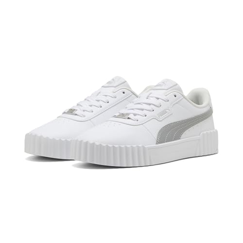Puma Baskets Carina 3.0 pour Femme, 3 0 Dayinight Blanc Argent