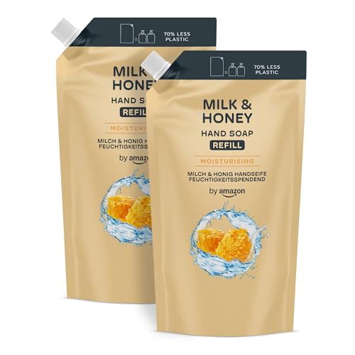 Savon pour les mains Lait et miel, 2 x 1 000 ml