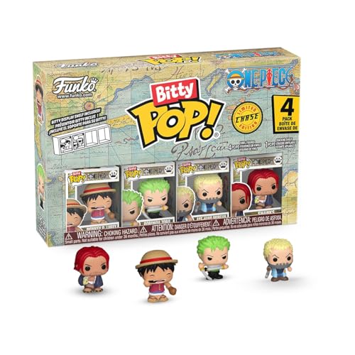 Pack de 4 Funko Bitty Pop! One Piece (avec Luffy et Zoro)
