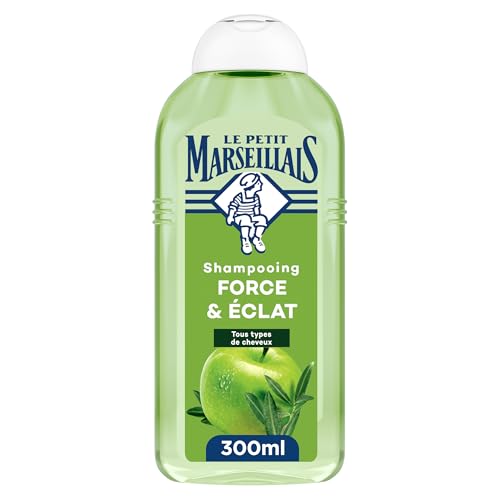 Le Petit Marseillais Shampooing Force & Éclat Pomme & Olivier Bio, 300 ml