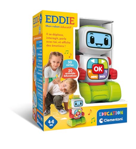 Eddie Mon Robot Éducatif - Jeu Interactif Parlant et Lumineux - Dès 4 Ans