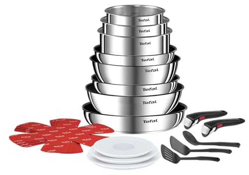 Tefal - Ingenio Emotion Batterie de cuisine Acier Inoxydable - 20 pièces