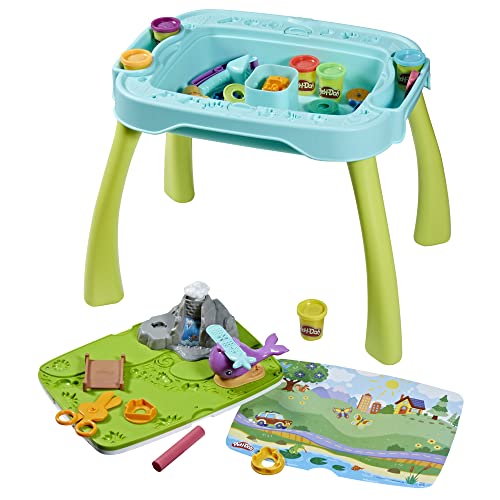 Play-Doh Ma 1re Table de création reverso - Jouets pour Enfants avec pâte à modeler