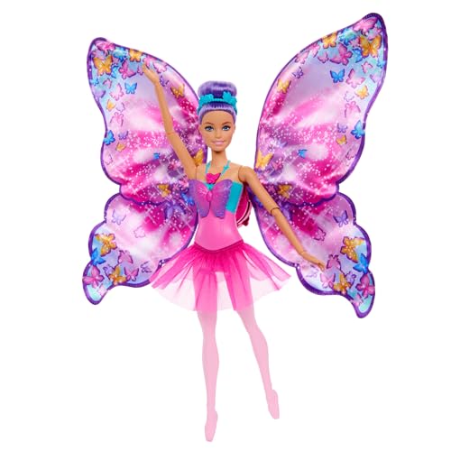 Barbie Poupée Danseuse Papillon 2-en-1