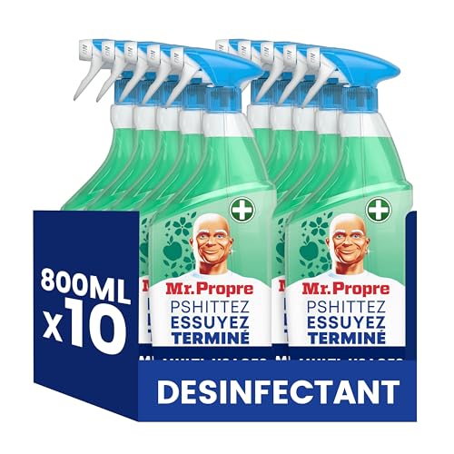 Mr. Propre Spray Désinfectant Multi-Usages - Fleurs Pommier - 10x800ml