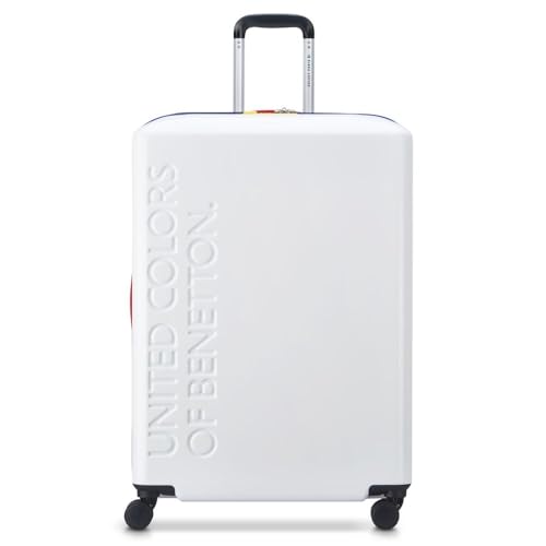 DELSEY - Set de 3 valises rigides 55cm/ 65,5cm/ 75,5cm - Paris x United Colors of Benetton - Blanc