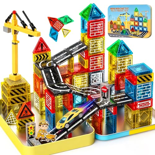 Jeu Construction Magnétique Enfant 53 pièces - iKidiki